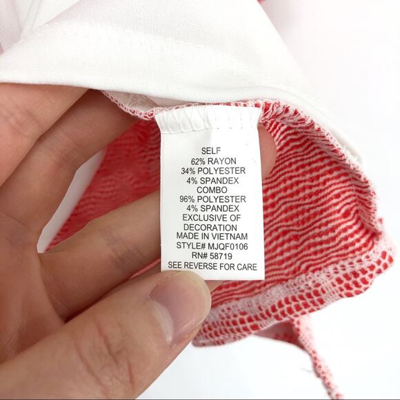 NWT NOTATIONS Cardigan Blouse Pink White XL - Picture 6 of 9